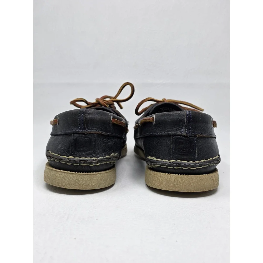 Sperry Top-Sider Mens Size 9.5M Original Boat Shoes Navy Blue Leather STS10458